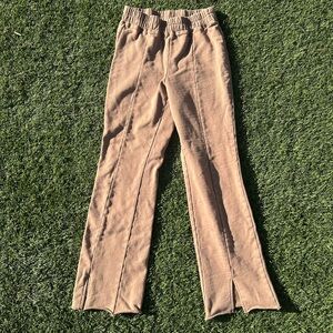 Good American split flare sweatpants